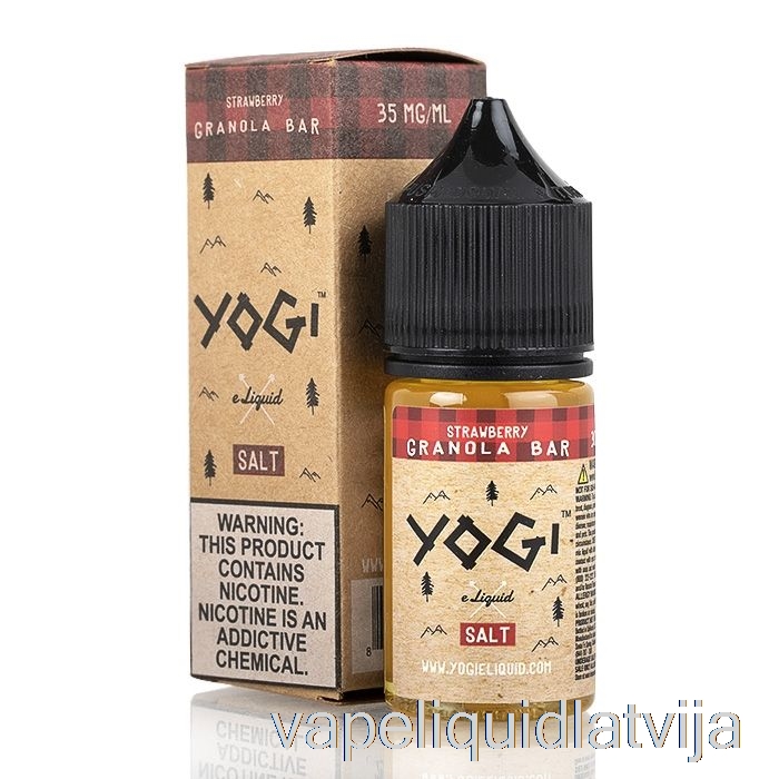 Zemeņu Granola Batoniņš - Yogi Salts E-šķidrums - 30ml 50mg Vape šķidrums